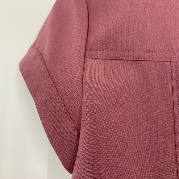 Sharagano Floraberry Dusty Mauve Utility Uniform Shift Dress New Nwt Size 6 - Picture 8 of 14